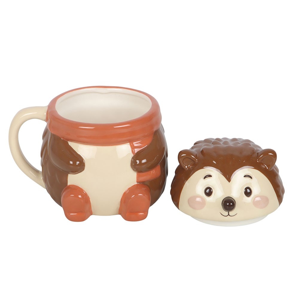 Something Different - Hazel Hedgehog Lidded Mug - Multicolours